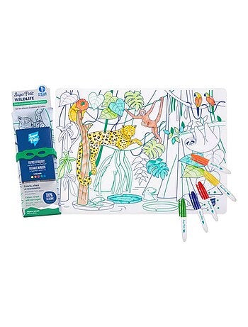 Set en silicone à colorier - Forêt amazonienne
