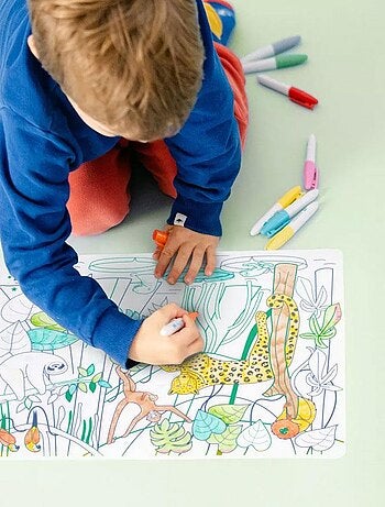 Set en silicone à colorier - Forêt amazonienne
