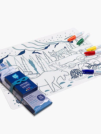 Set en silicone à colorier - Forêt boréale