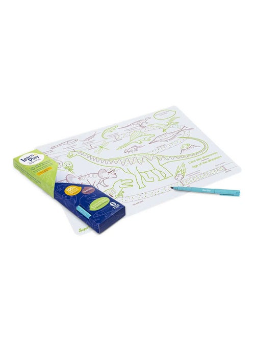 Set en silicone à colorier réversible - L'ère des dinosaures - Kiabi