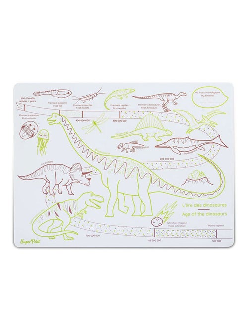 Set en silicone à colorier réversible - L'ère des dinosaures - Kiabi