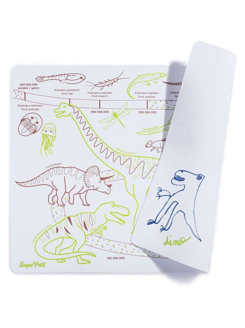 Set en silicone à colorier réversible - L'ère des dinosaures Multicolore - Kiabi