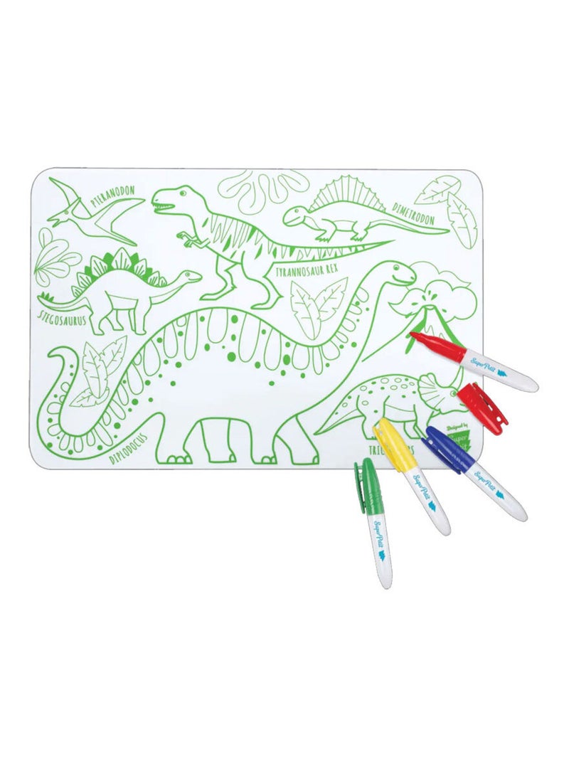 Set en silicone à colorier réversible - Mini Dino Multicolore - Kiabi