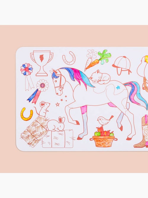 Set en silicone à colorier réversible - Mini Poney - Kiabi