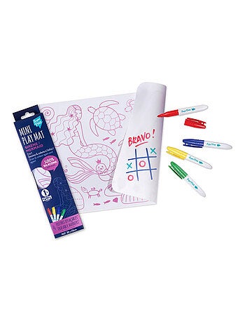 Set en silicone à colorier réversible - Mini Sirène