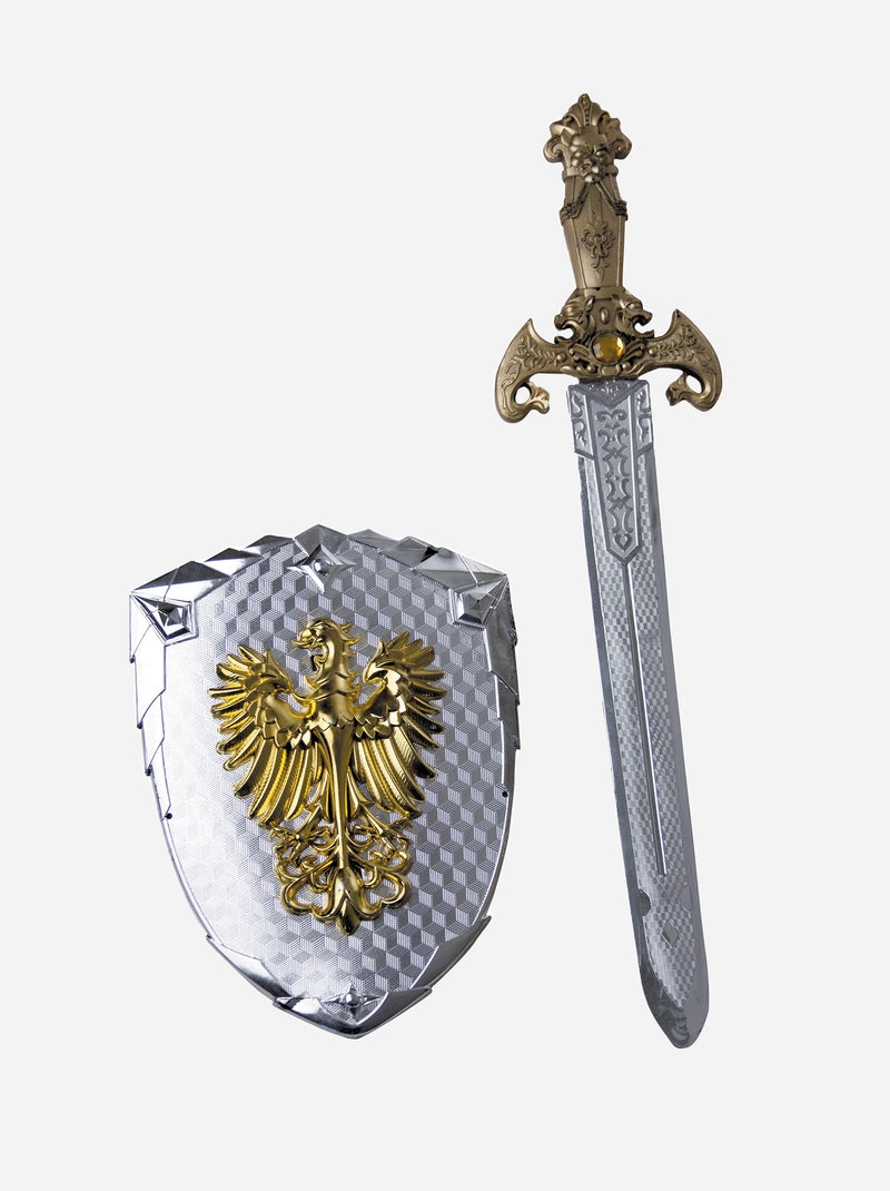 Set épée et bouclier chevalier ARGENT_ - Kiabi