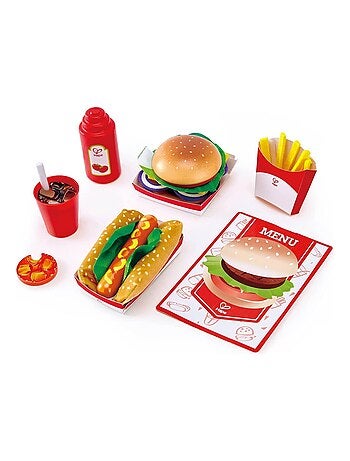 Set Fast-Food Jouet de Cuisine Multicolore - Kiabi