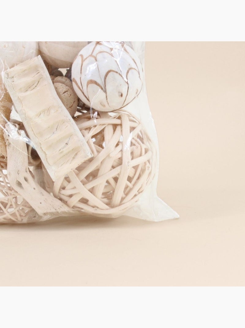 Set fleurs séchées, déco boisées Beige - Kiabi