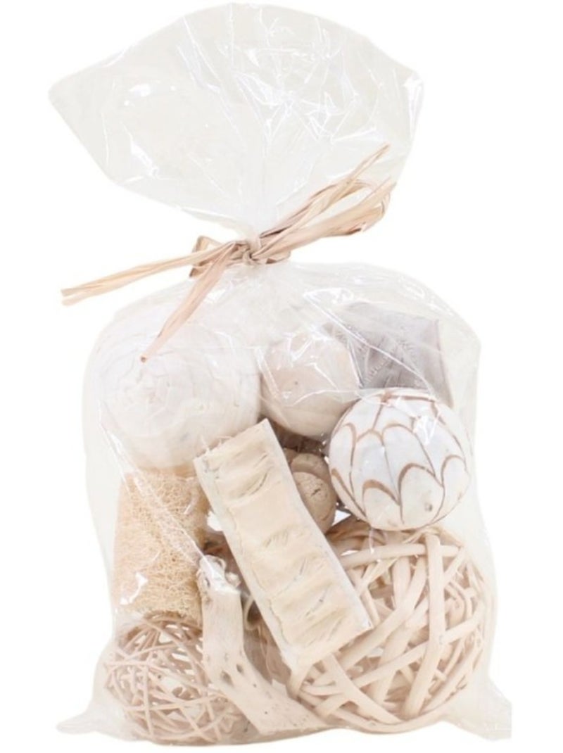 Set fleurs séchées, déco boisées Beige - Kiabi
