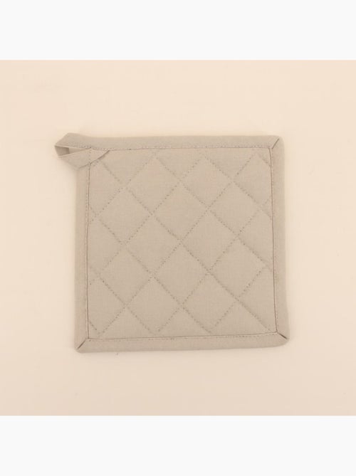 Set gant + manique unis 100% coton - Kiabi