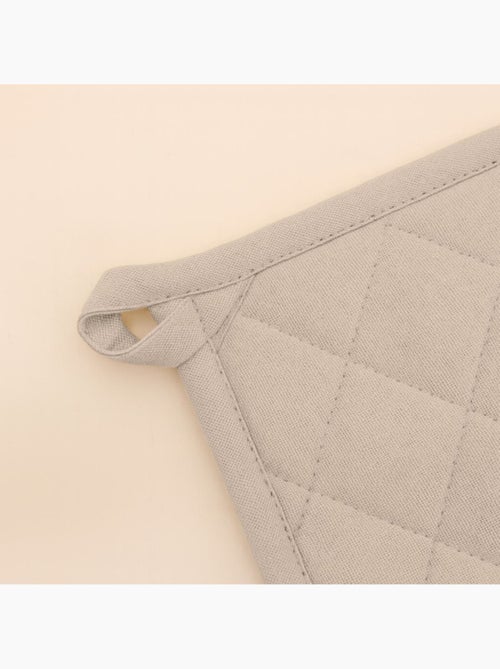 Set gant + manique unis 100% coton - Kiabi