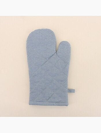 Set gant + manique unis 100% coton