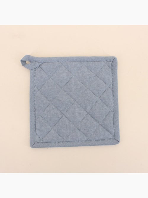 Set gant + manique unis 100% coton - Kiabi