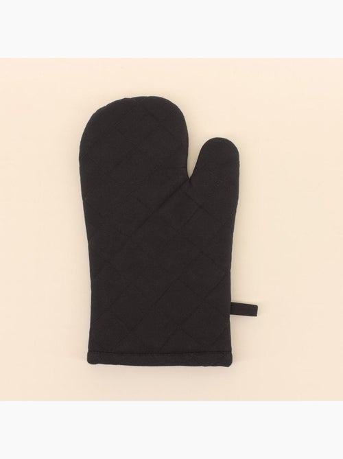 Set gant + manique unis 100% coton - Kiabi