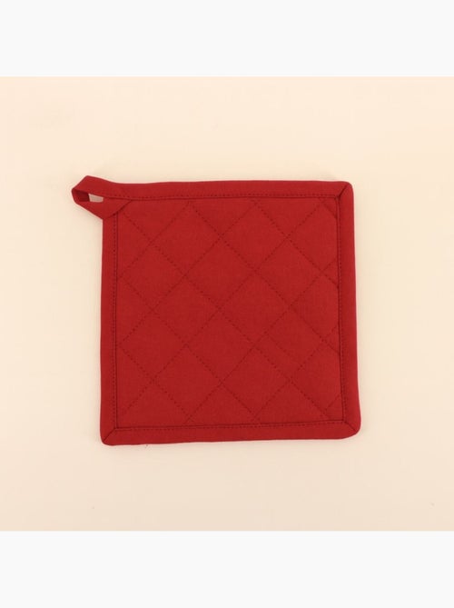 Set gant + manique unis 100% coton - Kiabi