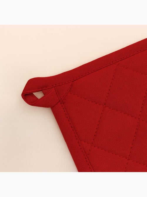 Set gant + manique unis 100% coton - Kiabi