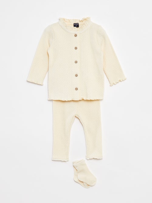 Set gilet + pantalon + chaussettes - 3 pièces - Kiabi