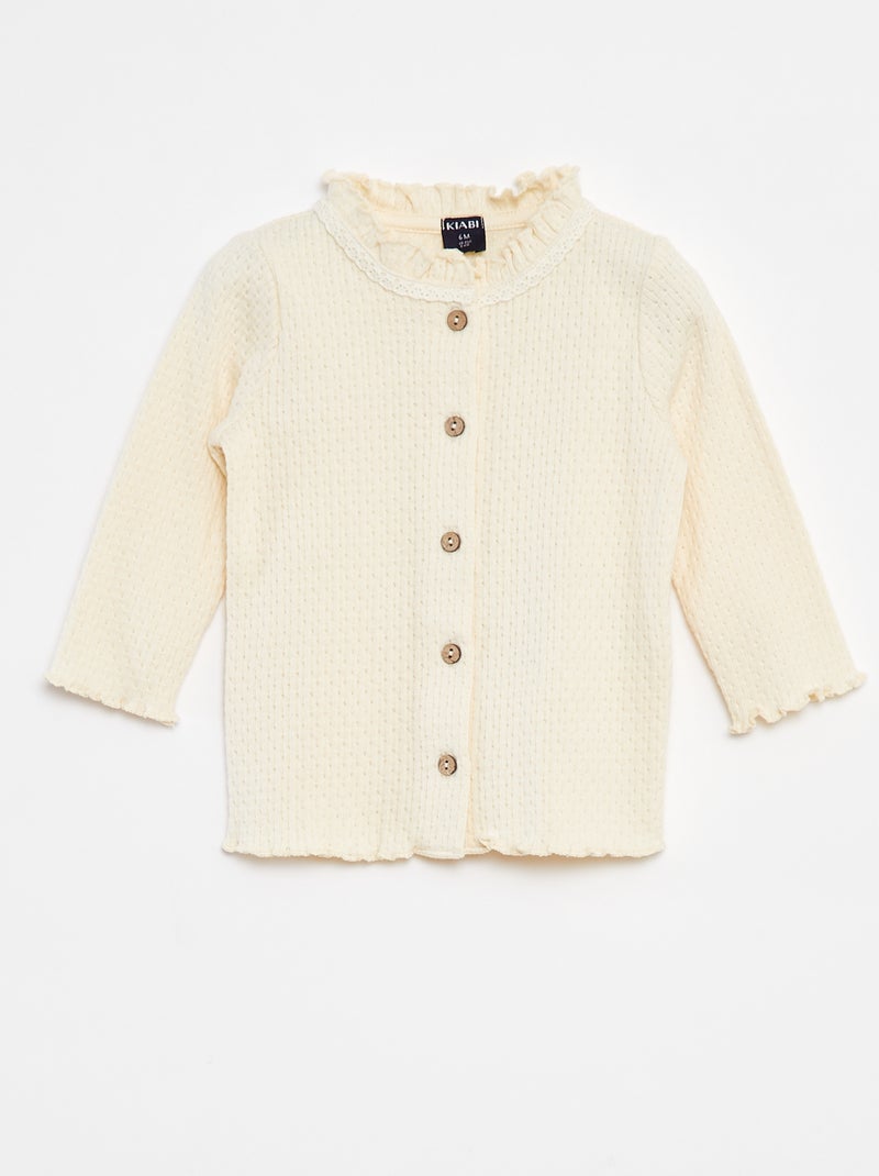 Set gilet + pantalon + chaussettes - 3 pièces Blanc - Kiabi