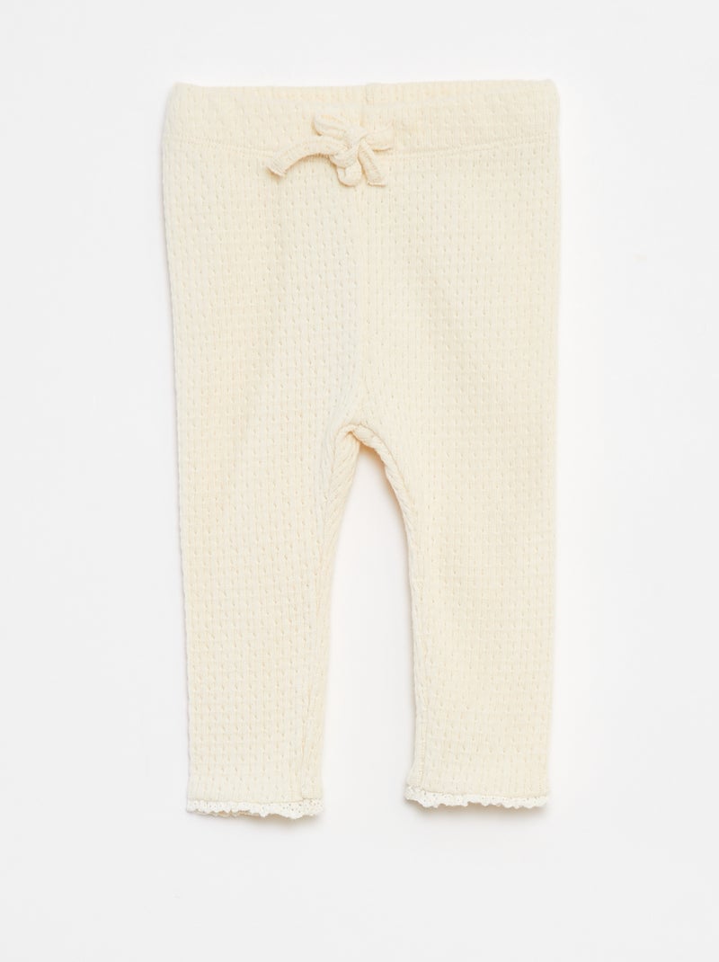 Set gilet + pantalon + chaussettes - 3 pièces Blanc - Kiabi