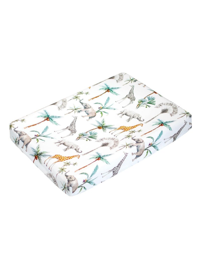 Set housse de matelas à langer + tapis de change, Safari SEVIRA KIDS Multicolore - Kiabi