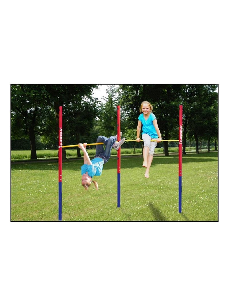 Set Hudora 64000 + 64001 - Gymnastique - Ensemble de portique + extensions de portique. Multicolore - Kiabi