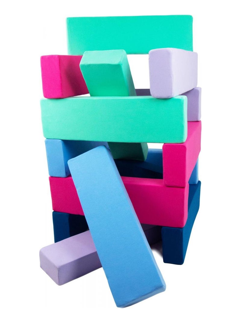 Jeu de construction en mousse 12 pièces - Crèche et maternelle