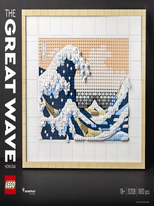Set LEGO Art Hokusai - Recréez La Grande Vague en 3D - 31208 - Kiabi