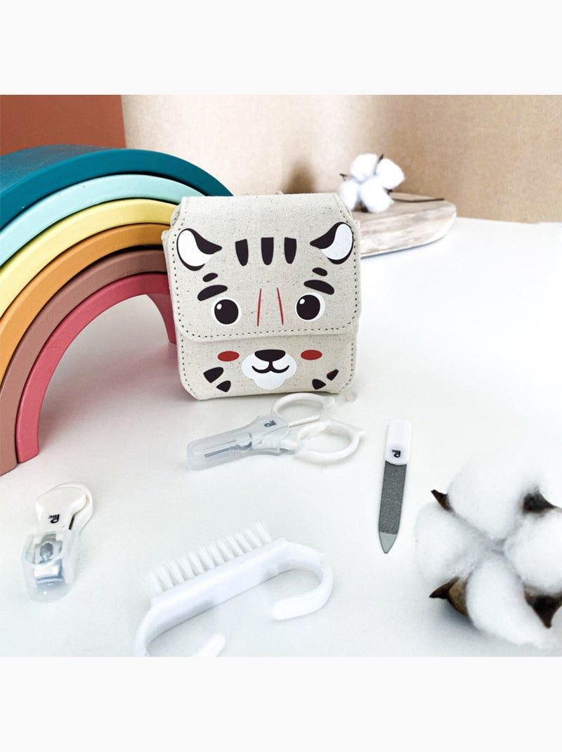 Set manucure bébé 5 accessoires étui Beige - Kiabi