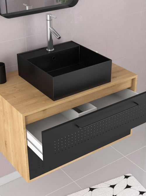 Set meuble de salle de bains avec vasque carrée - Kiabi