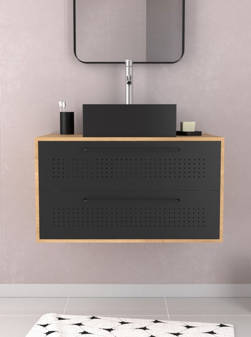 Set meuble de salle de bains avec vasque carrée - Kiabi