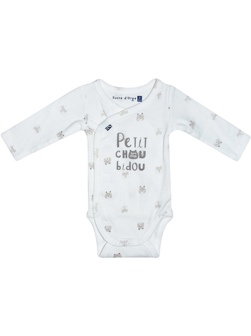 SET NAISSANCE SAËL MAILLE MANCHES LONGUES Gris - Kiabi