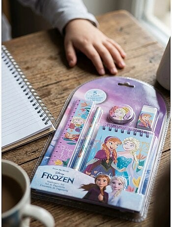 Set papeterie 5 pièces la reine des neiges disney