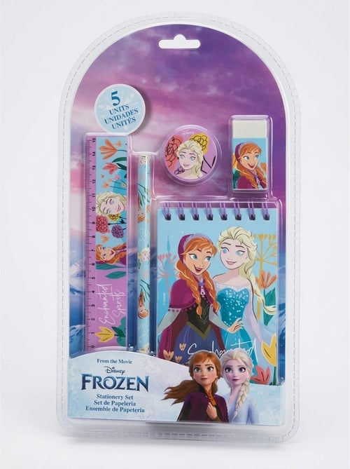Set papeterie 5 pièces la reine des neiges disney - Kiabi