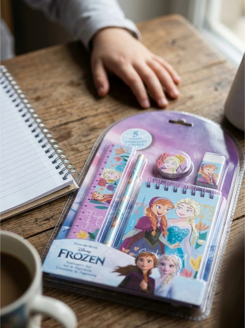 Set papeterie 5 pièces la reine des neiges disney Multicolore - Kiabi