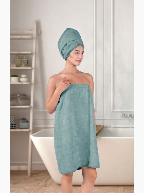 Set Paréo et serviette à cheveux - Kiabi