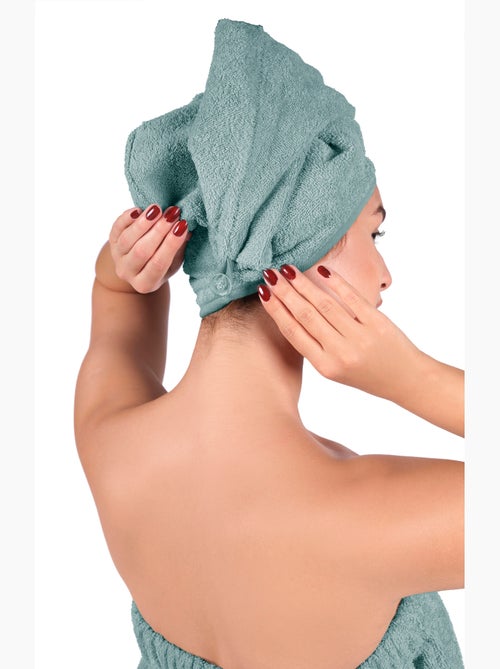 Set Paréo et serviette à cheveux - Kiabi