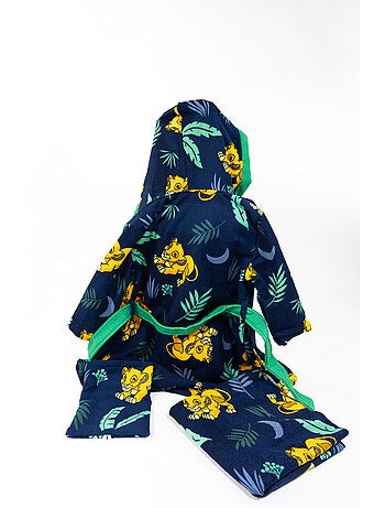 Set Peignoir + Serviette + Gant Enfant Le Roi Lion Disney