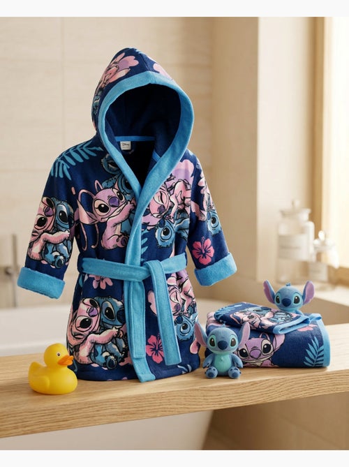 Set Peignoir + Serviette + Gant Enfant Stitch & Angel Disney - Kiabi Set Peignoir + Serviette + Gant Enfant Stitch & Angel Disney - Kiabi