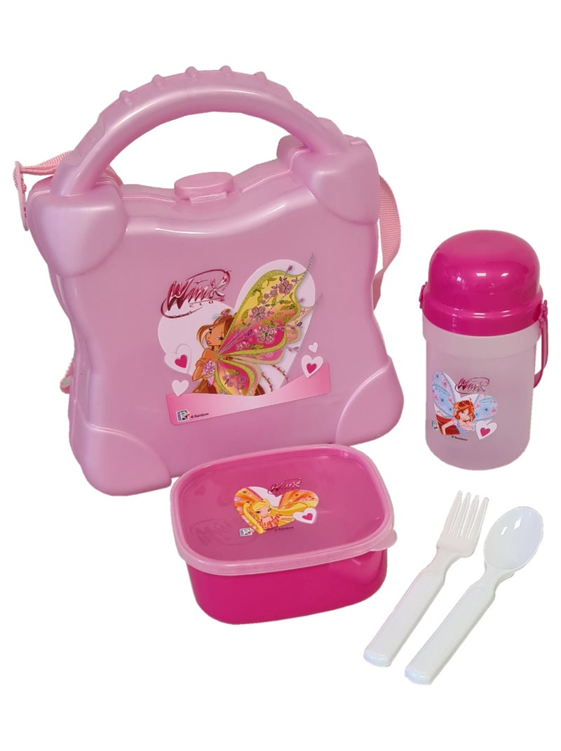 Set pique-nique Lunchbox Winx Club pastel Rose - Kiabi