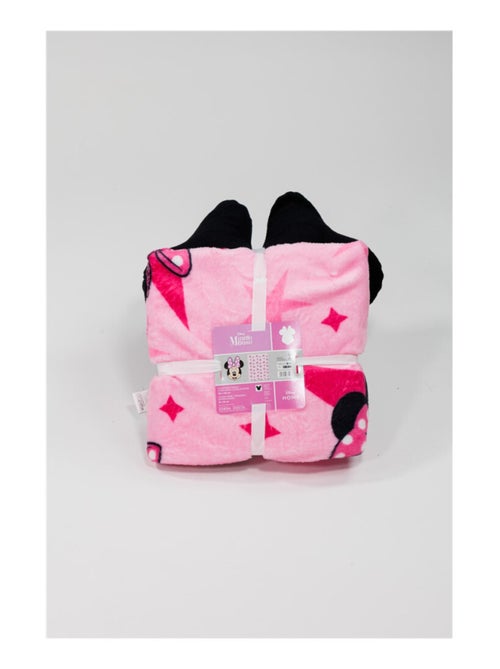 Set Plaid + Coussin - Minnie Mouse - 100x140 cm - Kiabi
