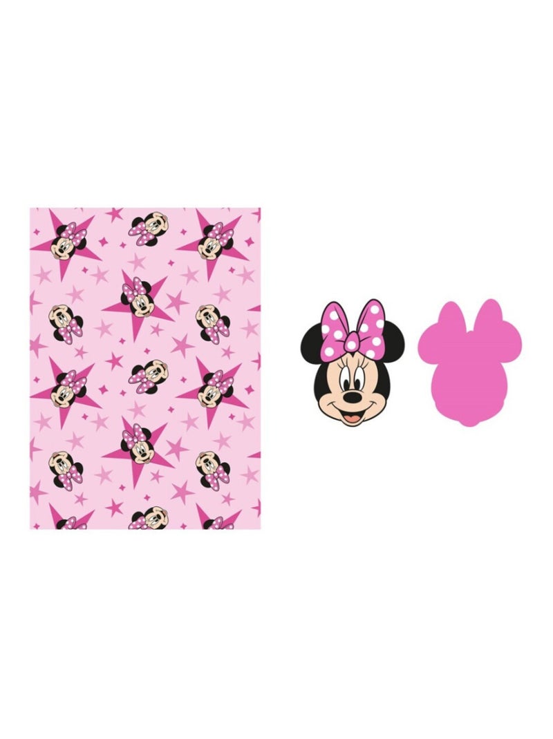 Set Plaid + Coussin - Minnie Mouse - 100x140 cm Multicolore - Kiabi