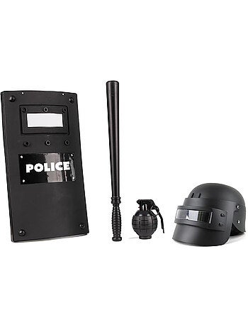 Set policier 4 pieces enfant - noir