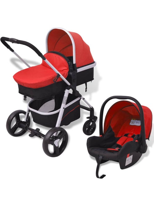 Set poussette 3-en-1 aluminium avec siège auto assorti - vidaxl - Kiabi Set poussette 3-en-1 aluminium avec siège auto assorti - vidaxl - Kiabi