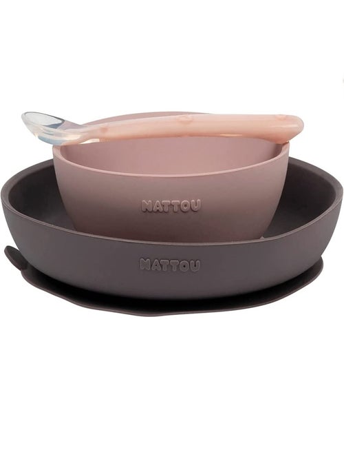 Set repas en silicone rose - Kiabi