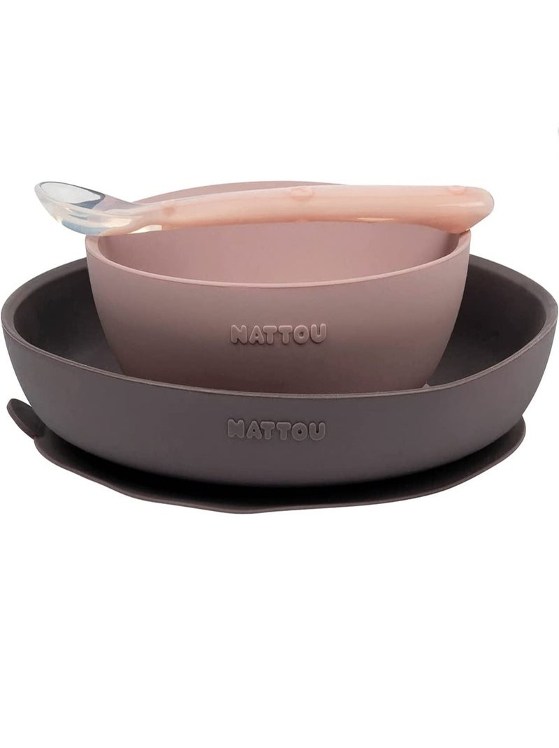 Set repas en silicone rose Rose - Kiabi
