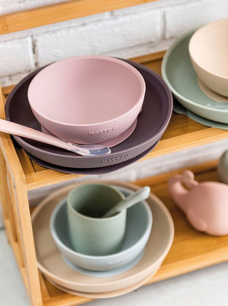 Set repas en silicone rose Rose - Kiabi