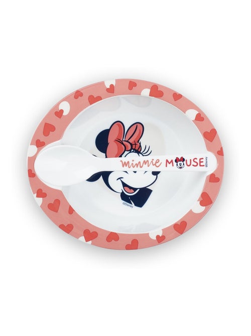 SET REPAS MICRO-ONDE BOL + CUILLERE MINNIE COLLECTOR - Kiabi