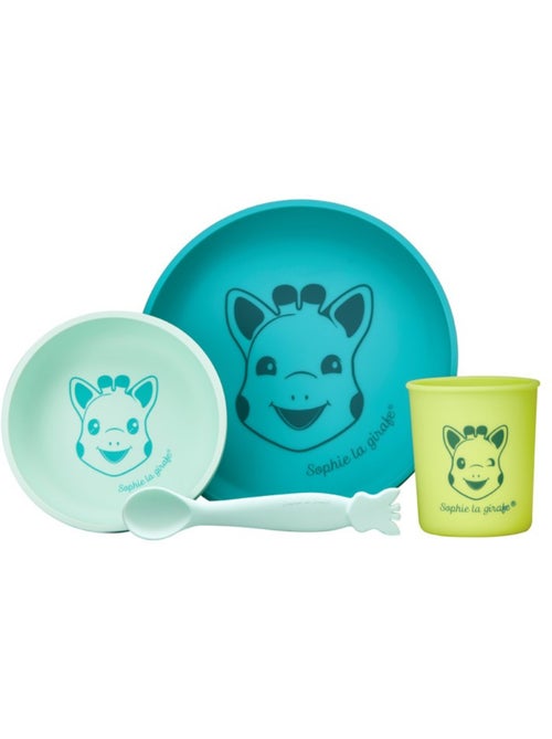 Set repas silicone sophie la girafe azur - vulli - Kiabi