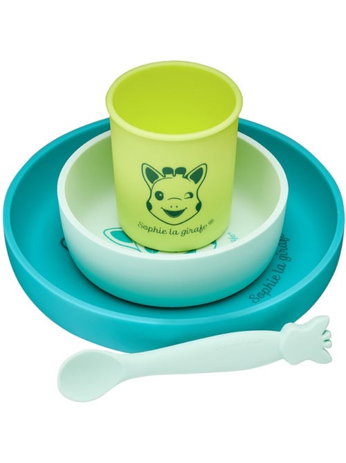 Set repas silicone sophie la girafe azur - vulli - Kiabi