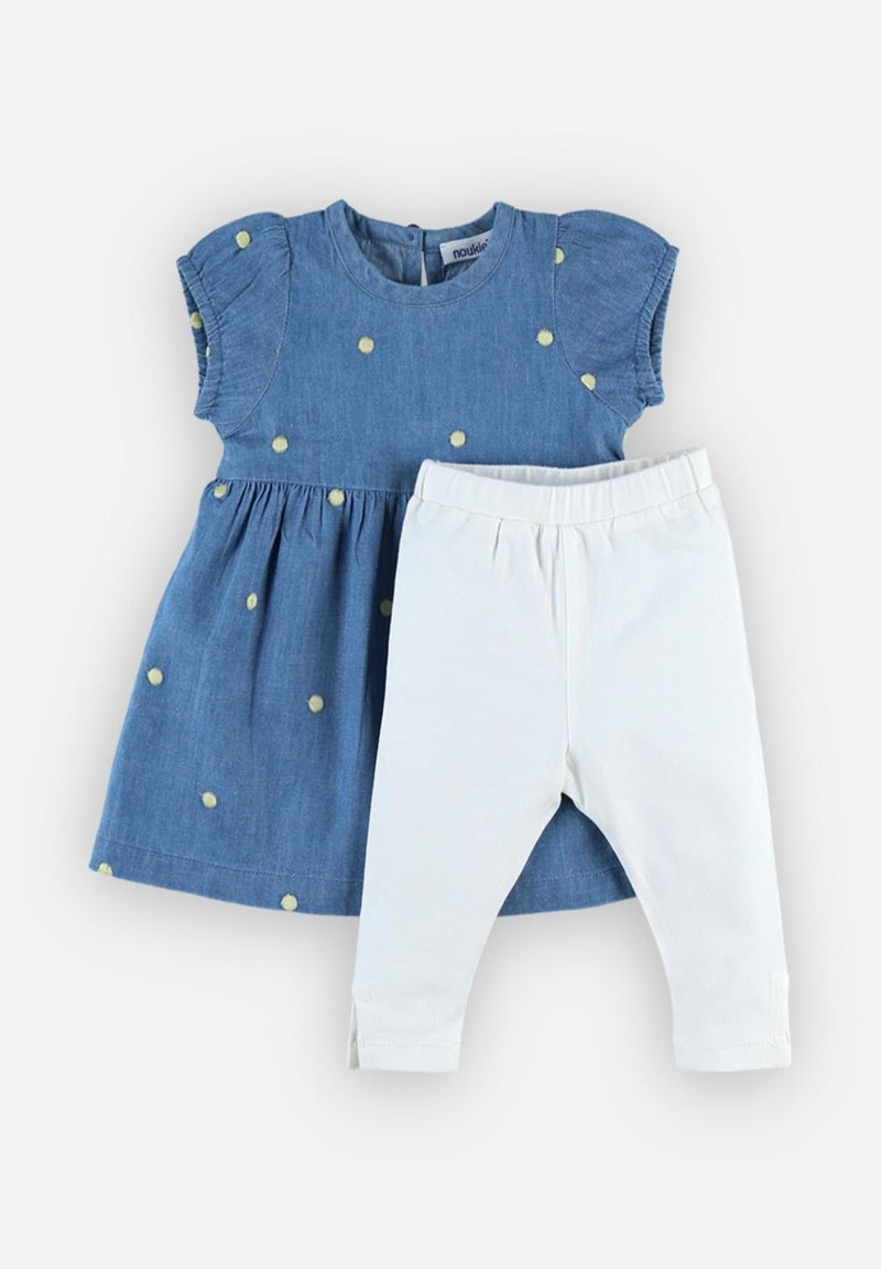 Set robe + legging, denim - Noukie's Bleu - Kiabi
